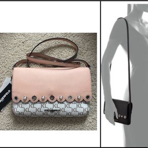 Karl Lagerfeld Paris Saffiano Elsa CrossBody Bag